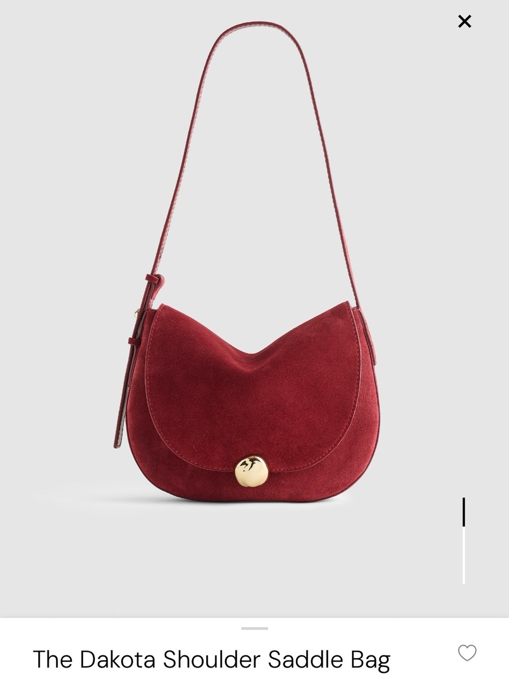NWT-MADEWELL DAKOTA SHOULDER SADDLE SUEDE BAG-100% Leather